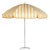 Monte Carlo Gold 9' Patio Umbrella, Light Yellow & White For Sale - Image 4 of 4
