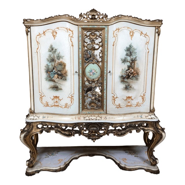 Venetian Baroque Style Sideboard, 1960s For Sale