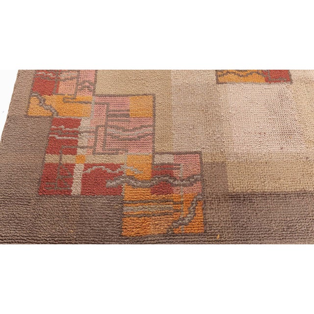 Doris Leslie Blau Vintage French Art Deco Rug For Sale - Image 4 of 9