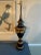 Theodore Alexander Large Black and Bronze Neoclassical Table Lamp by Theodore Alexander For Sale - Image 4 of 12