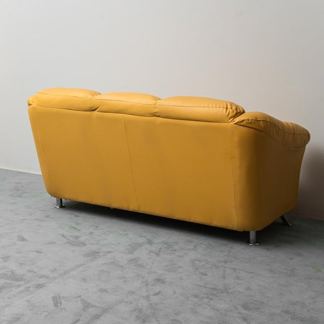 Vintage Three-Seater Leather Sofa, 1990s For Sale - Image 3 of 10