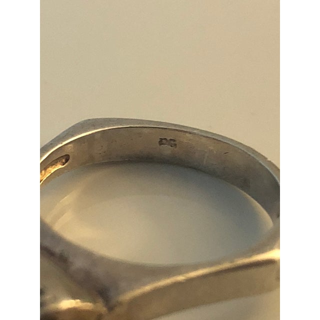 Brown Abstract Smoky Topaz Sterling Ring (Size 9) For Sale - Image 8 of 10