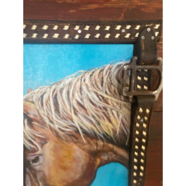 "Connected Hearts", Willie Britt, Original Acrylic Painting, the Sweet Bonding of Two Horses For Sale - Image 6 of 11
