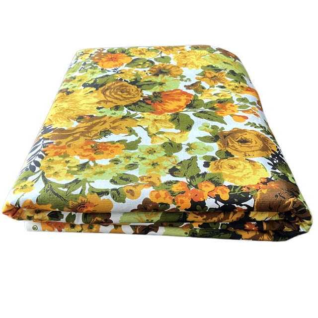 Vintage MCM Original Decorator Screen Print Bloomcraft Fabric - 11 Yards For Sale - Image 4 of 9