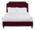 Reagan Queen Bedframe, Wine Velvet For Sale