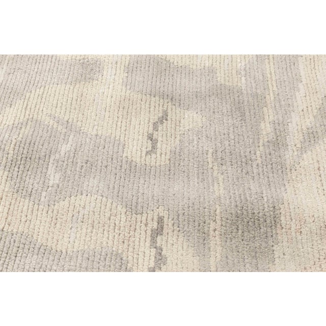 Modern Modern Hand-Knotted Silk and Wool Runner by Doris Leslie Blau For Sale - Image 3 of 6