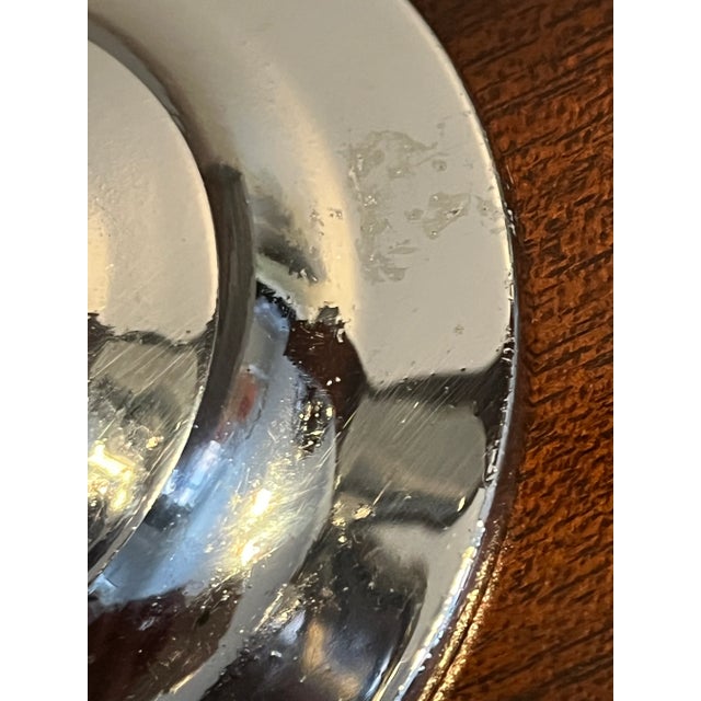 Chrome Vintage Bruce Hunt Art Deco Chrome Candelabras - Set of 2 For Sale - Image 8 of 17