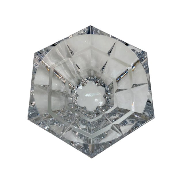 1980s Vintage Miller Rogaska Brilliant Crystal Bowl For Sale - Image 5 of 8