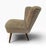 Mid-Century Modern Upholstered Slipper Chair For Sale - Image 4 of 5