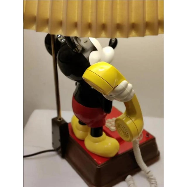 1970s Mickey Mouse Telephone Table Lamp For Sale - Image 9 of 12