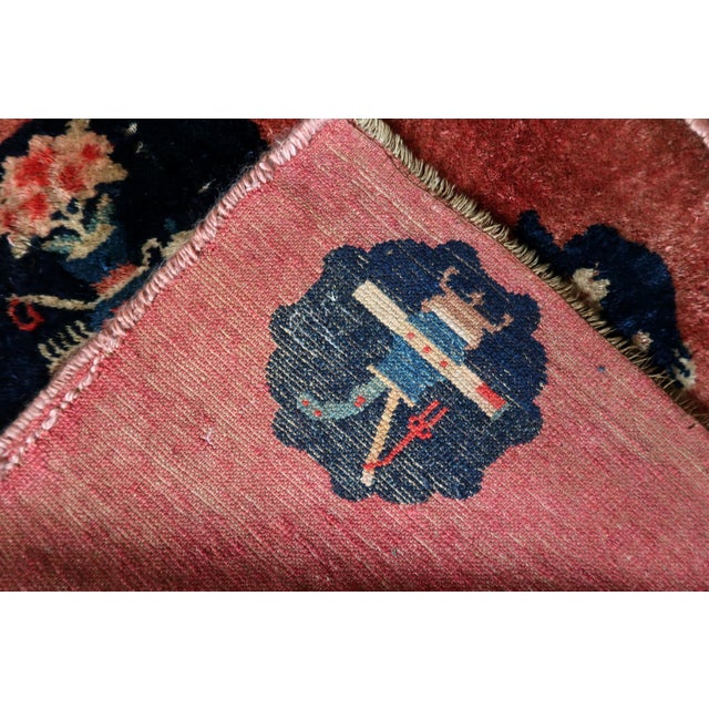 Art Deco 1920s, Antique Chinese Art Deco Rug 2 X 4 For Sale - Image 3 of 11