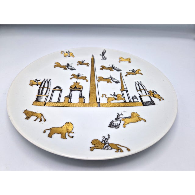 Mid-Century Modern Wall Plate by Piero Fornasetti, Italy 1950s For Sale - Image 3 of 10