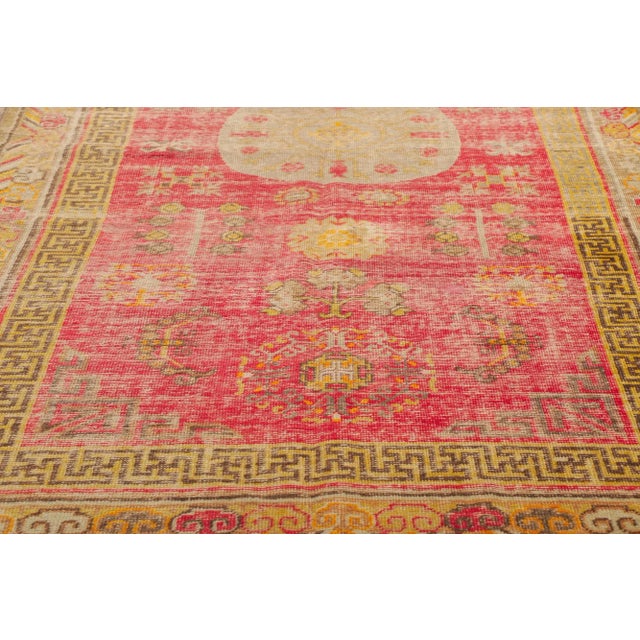 Distressed Vintage Turkish Khotan Rug - 04'08 X 08'06 For Sale - Image 4 of 8