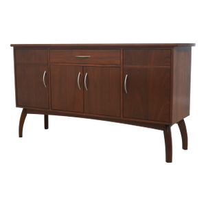 Mid Century Modern Design Walnut Credenza
