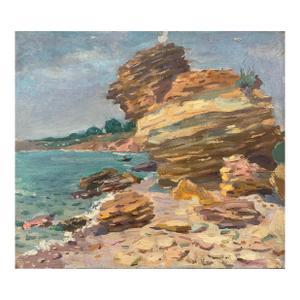 Original Seascape Oil Painting, Ukrainian Artist, 1961 29-34