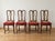 1920s Victorian Style English Walnut Chairs, 1920s, Set of 4 For Sale - Image 5 of 5