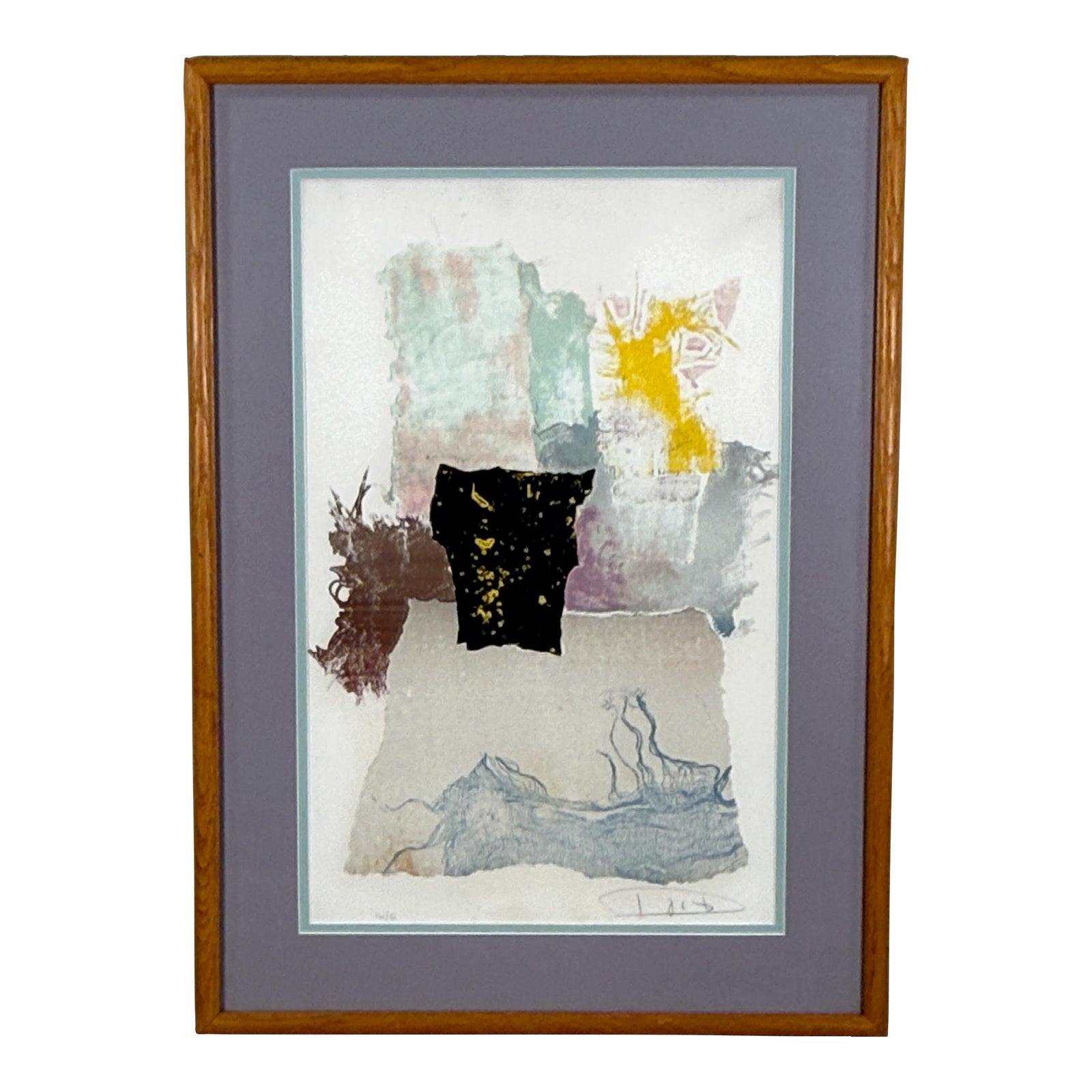 Vintage Modern László Dús (Laszlo Dus) Abstract Lithograph Hand Signed and Numbered #14/100