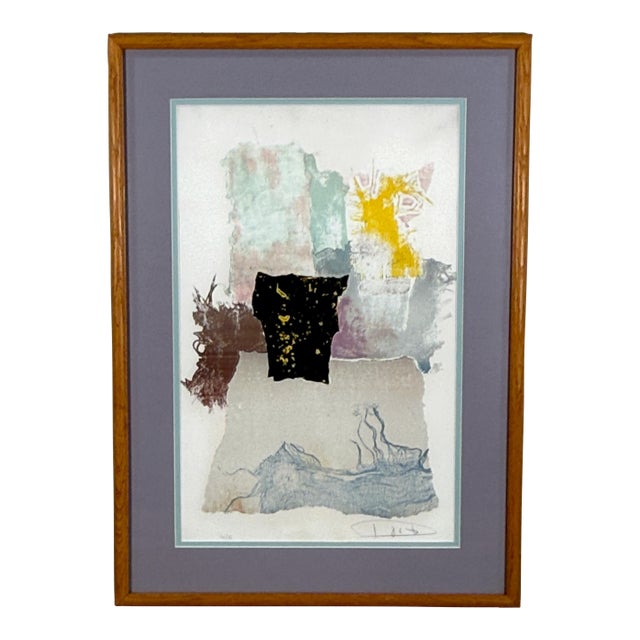 Vintage Modern László Dús (Laszlo Dus) Abstract Lithograph Hand Signed and Numbered #14/100 For Sale