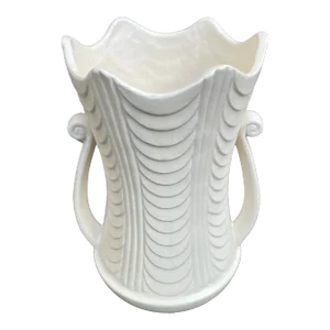 Vintage Hull Pottery Art Deco Form Cream Vase