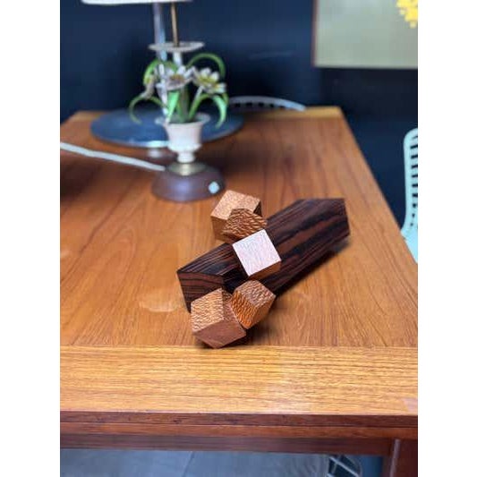 Modern Jay Rogers 1992 Exotic Wood Box with mystery drawers For Sale - Image 3 of 11