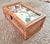 Raspberry Red Intage Rattan Cane Glass Top Storage Box With Designer Fabric Insert For Sale - Image 8 of 13
