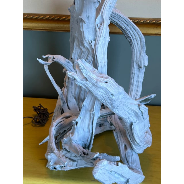 Vintage Mid-Century Modern Sculptural Driftwood Lamp For Sale - Image 4 of 13
