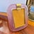 1990s Barovier Style Art Deco Pink Murano Glass and Brass Picture Frame For Sale - Image 10 of 12
