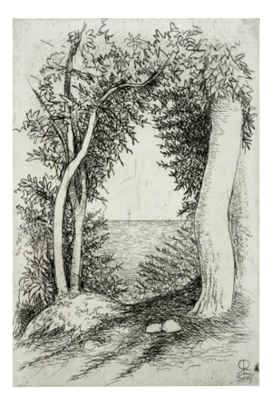 Leszek Rózga, A View, 2007, Etching on Paper