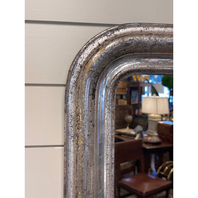 19th Century Silver Louis Phillipe Mirror For Sale - Image 4 of 10