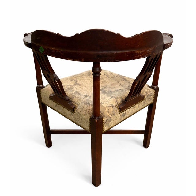 Clark Gable Provenance Antique Regency Corner Chair – Christie’s Auction Lot 38 (2006) For Sale - Image 4 of 8