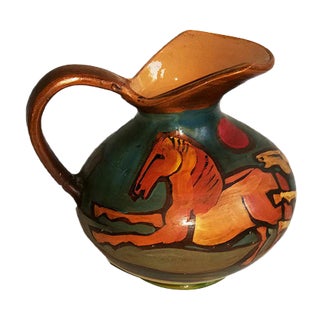 Mid-Century Italian Ceramic Pitcher from Valbruna For Sale