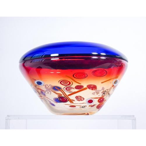 Vase in Blown Murano Glass by Stefano Toso For Sale - Image 15 of 18