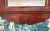 Antique Style Petite Scale Red Chinoiserie Wall Mirror / English Georgian Red Jappaned Style Mirror For Sale - Image 9 of 15