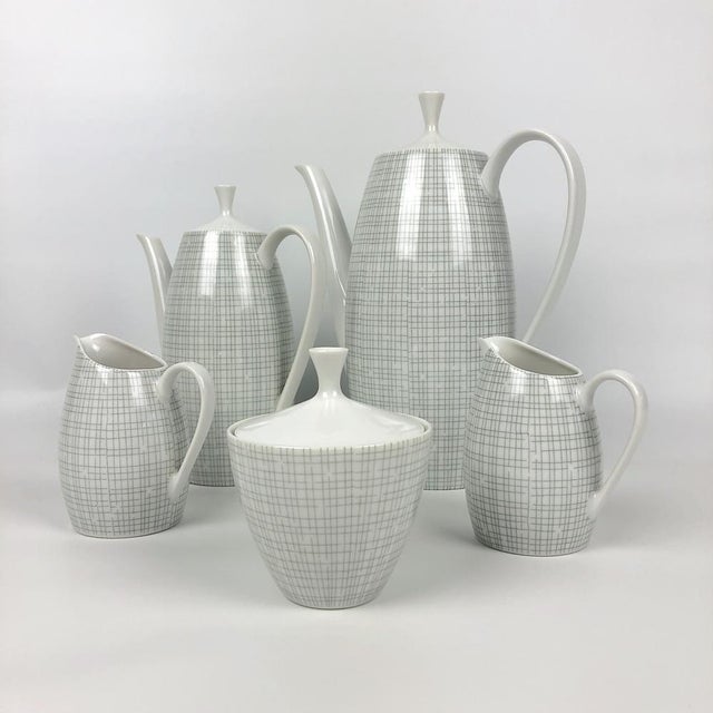 Mid-Century Modern Service Set by Heinrich Löffelhardt for Porcelain Factory Arzberg, 1957, Set of 35 For Sale - Image 3 of 12