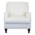 Pottery Barn Classic White Lounge Chair – Comfortable Upholstered Armchair For Sale