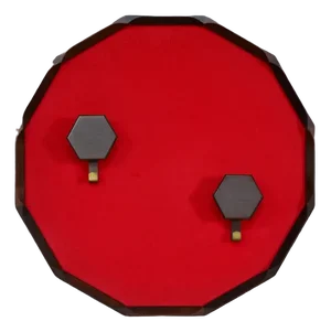 Rosewood Wall-Mounted Coat Rack with 12-Decagonal Base from Tredici & C., Italy, 1950s
