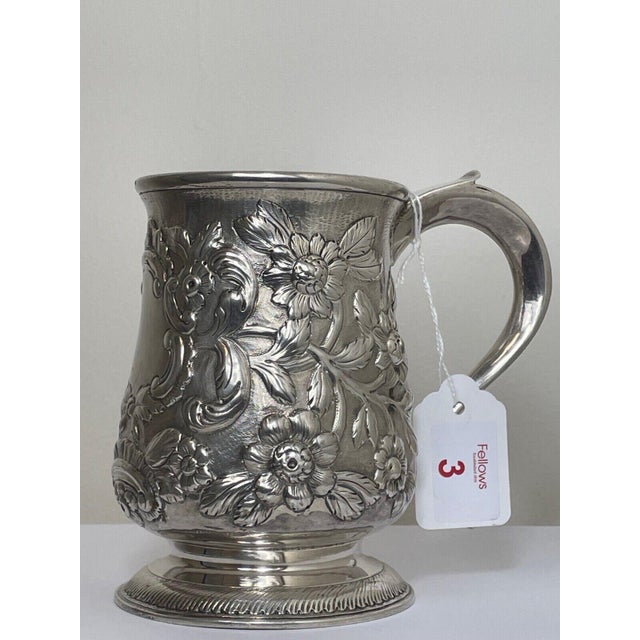 Rare 18th Century Georgian Sterling Silver Tankard, Newcastle 1774 — John Langlands George III sterling silver baluster...