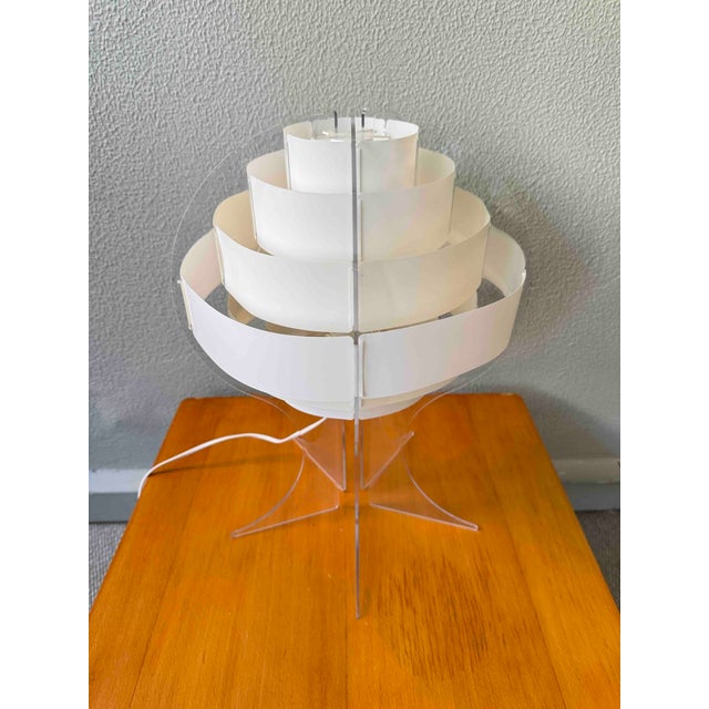 Ikea Lakane Strips Table Lamp in Frosted Acrylic by Brylle Jacobsen for Ikea, Finland, 2000s For Sale - Image 4 of 18