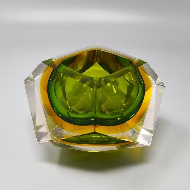 Flavio Poli Vintage Green Ashtray by Flavio Poli for Seguso, 1960s For Sale - Image 4 of 9