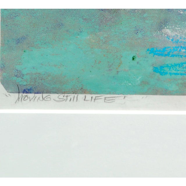 "Moving Still Life " Abstracted Still-Life Monotype by Anita Benarde For Sale - Image 4 of 7