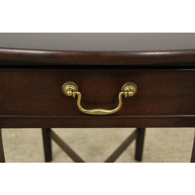 Statton Furniture Statton Old Towne Cherry Pembroke Drop Leaf Table For Sale - Image 4 of 13