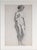 An original vintage figure study of a female nude by by Anne Neumark. Graphite on paper presented matted and in a silver-...