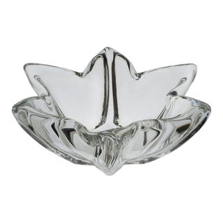 Daum Clear Crystal Bowl – Signed Daum France For Sale