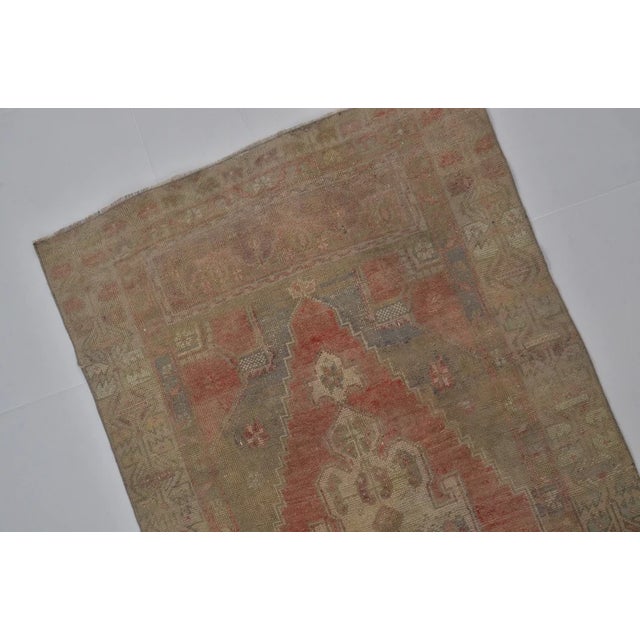 Vintage Handwoven Runner With Stepped Geometric Medallions For Sale - Image 4 of 10