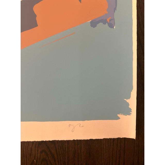 Abstract “Black River Bay” by Darryl Hughto Original Silkscreen Print For Sale - Image 3 of 3
