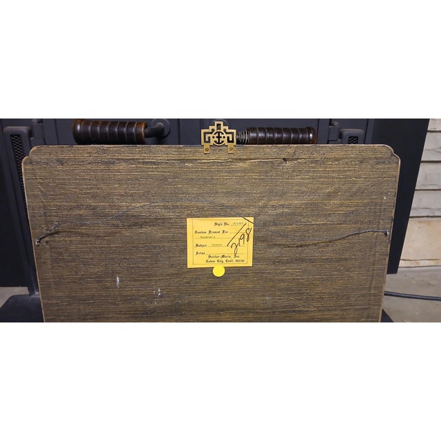 1920s Antique Persian Miniature Painting – Framed & Gilded For Sale - Image 11 of 12