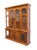 SINGER FURNITURE Solid Oak Mediterranean Spanish Revival 72" China Cabinet w. Grilled Doors 6394-370 83" High 72" Wide 16"...