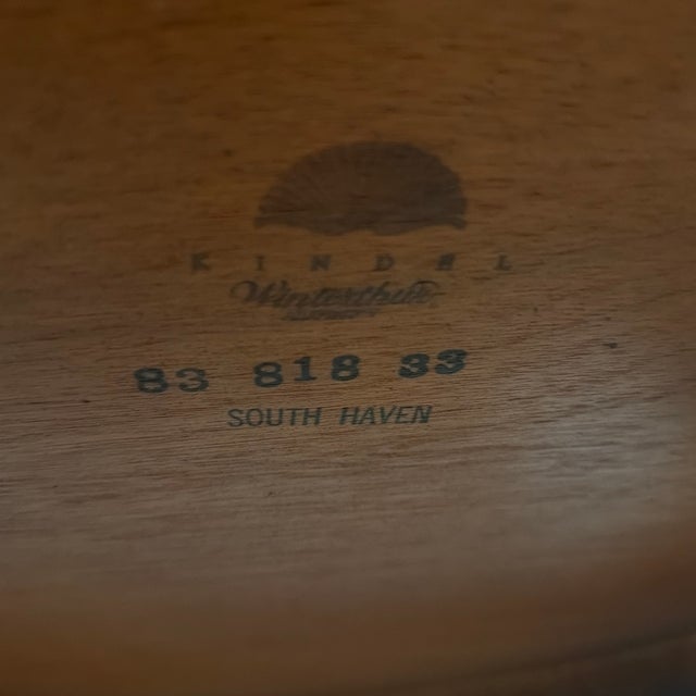Wood Kindel Winterthur Round Table For Sale - Image 7 of 7