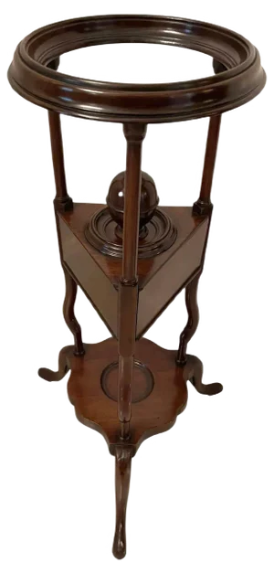 Antique George III Mahogany Shaving Stand