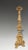 Gold 18th Century Italian Baroque Giltwood Religious Ecclesiastical Candle Stand For Sale - Image 8 of 10